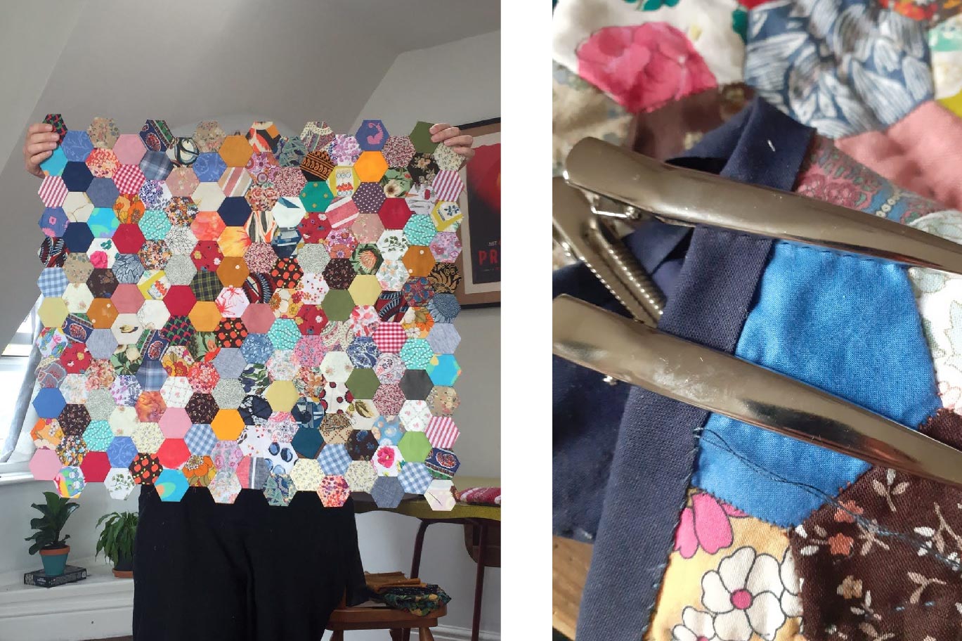 Photo of patchwork quilts and babies