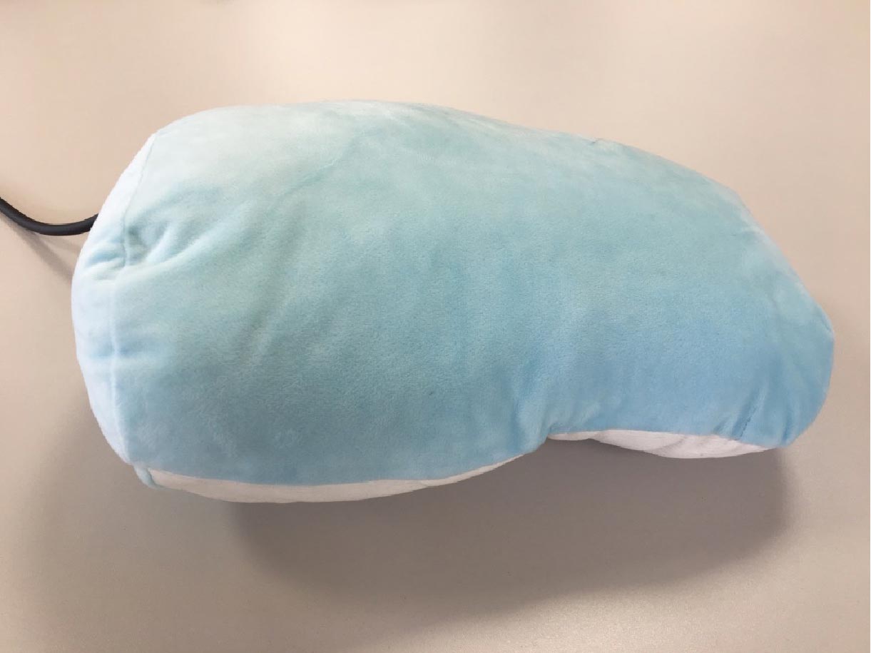 Photo of calming cushion prototype
