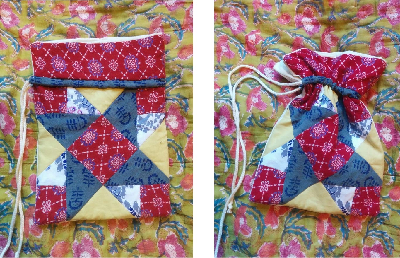 Photo of sewn bag